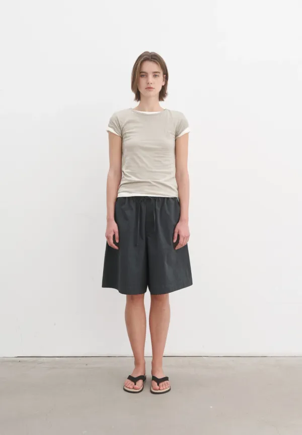 Vintage cap sleeve t-shirt (light beige)