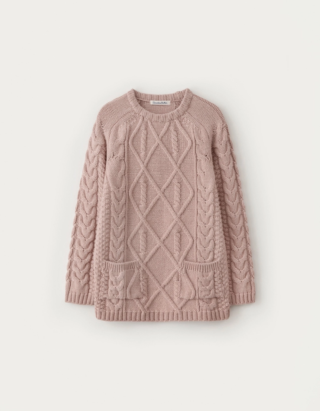 썸웨어버터 Posy Cable Wool Knit - Pink 상품 이미지 2