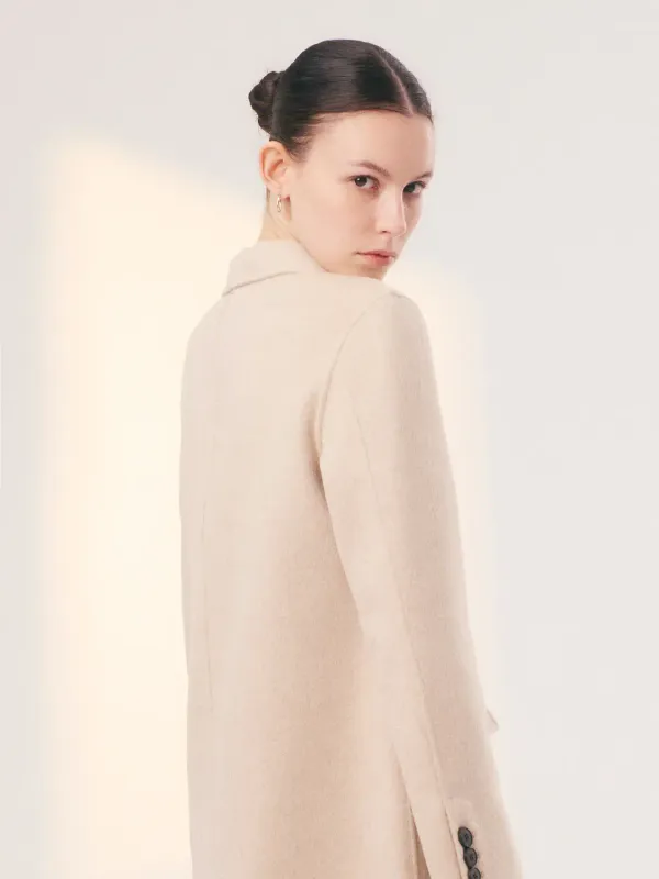 Gold cashmere coat