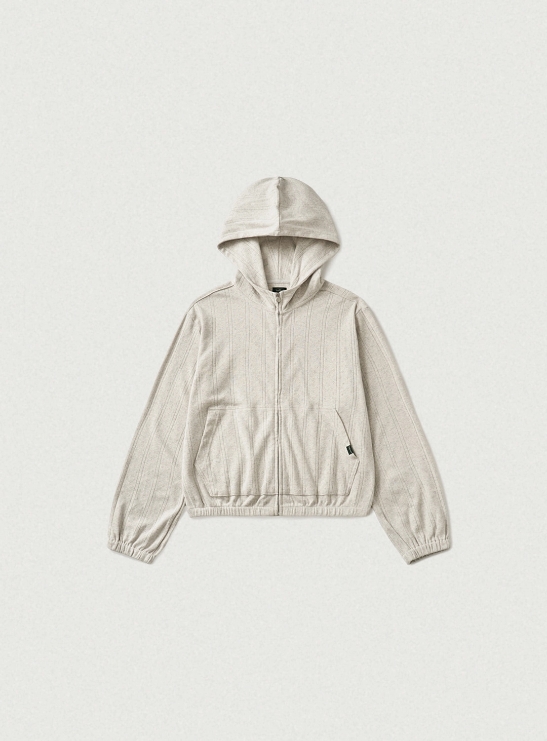 더바넷 Ivel Eyelet Zip-Up Hoodie_Natural 상품 이미지 1