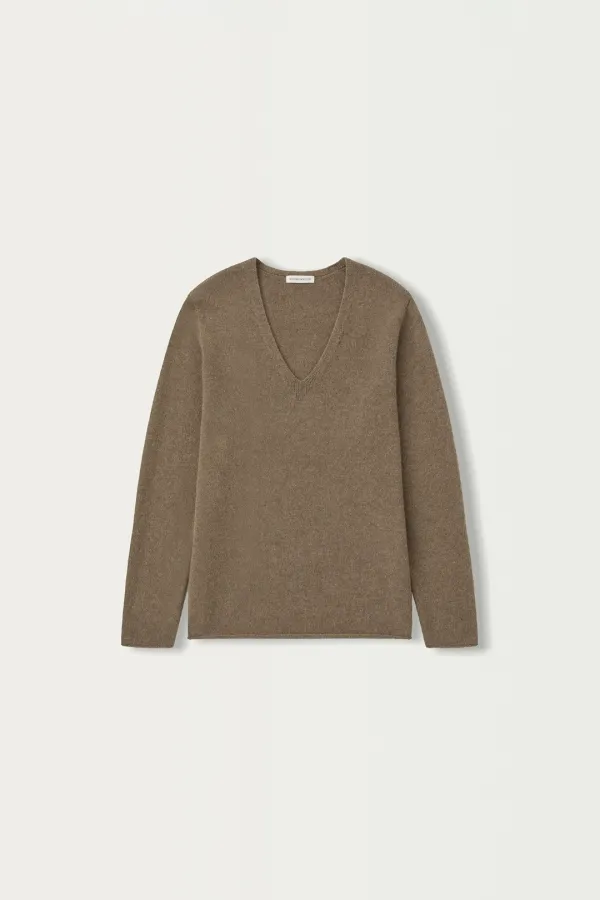 2ND / Runa v-neck pullover (Walnut taupe)
