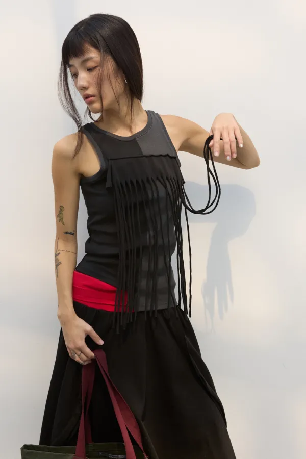 TRESS SLEEVELESS BLACK