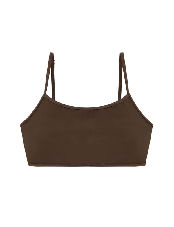 MOANA BIKINI TOP_BROWN