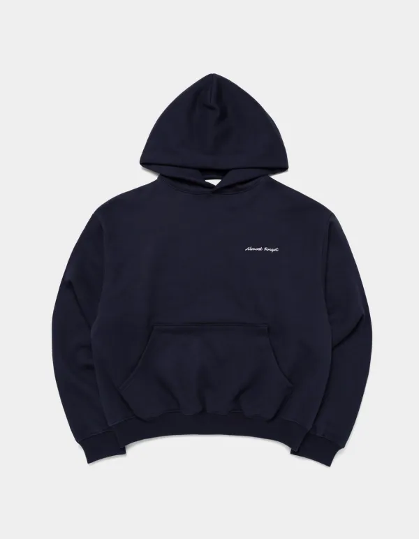 'Almost Forget' Everyday Hoodie (Dark Navy)