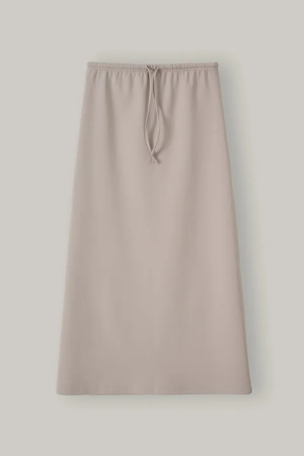 Soft Ease Skirt (Beige)