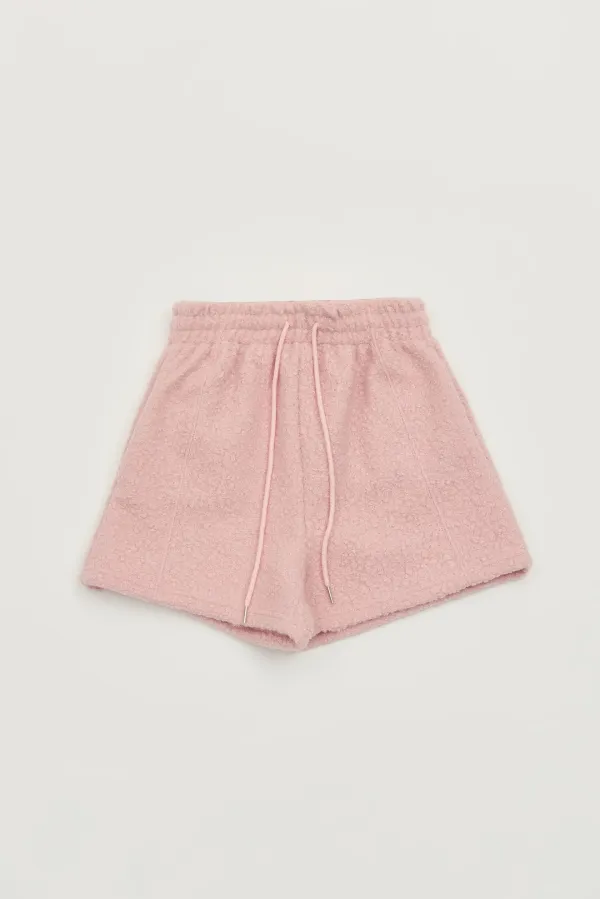우디 부클 하프 팬츠[PINK][오늘 출발]