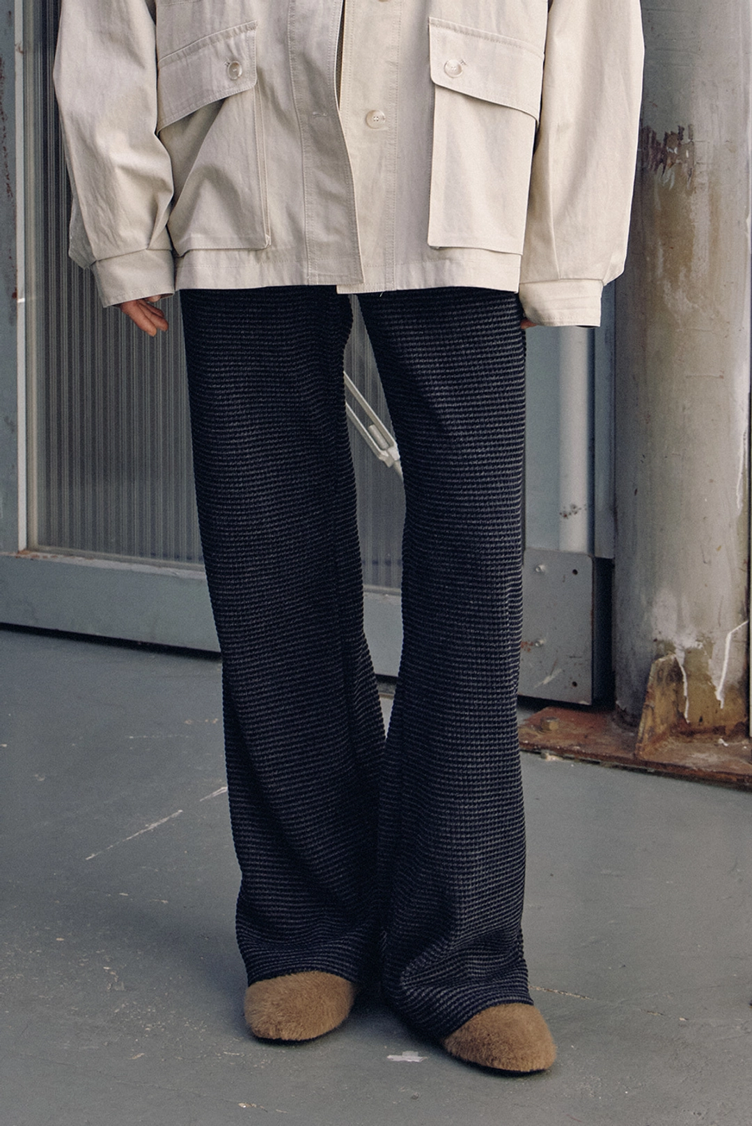브렌다 브렌든 bootscut band pants - black 상품 이미지 1