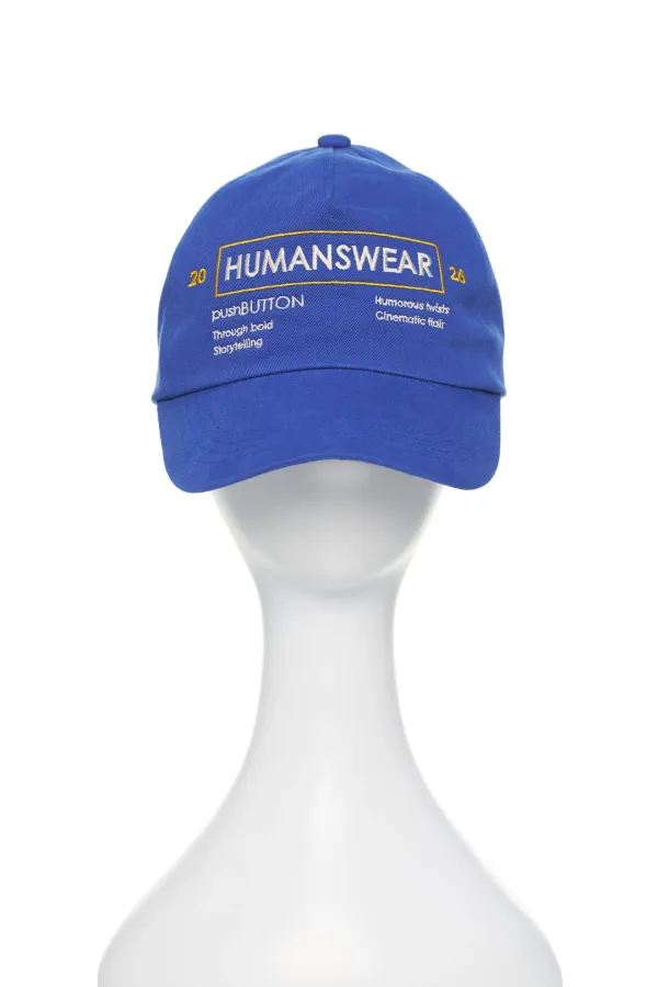 PS26 BLUE EMBROIDERED LOGO BALL CAP