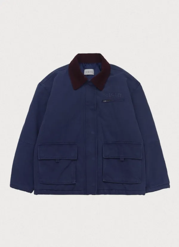 Work shelter padded jacket - blue navy