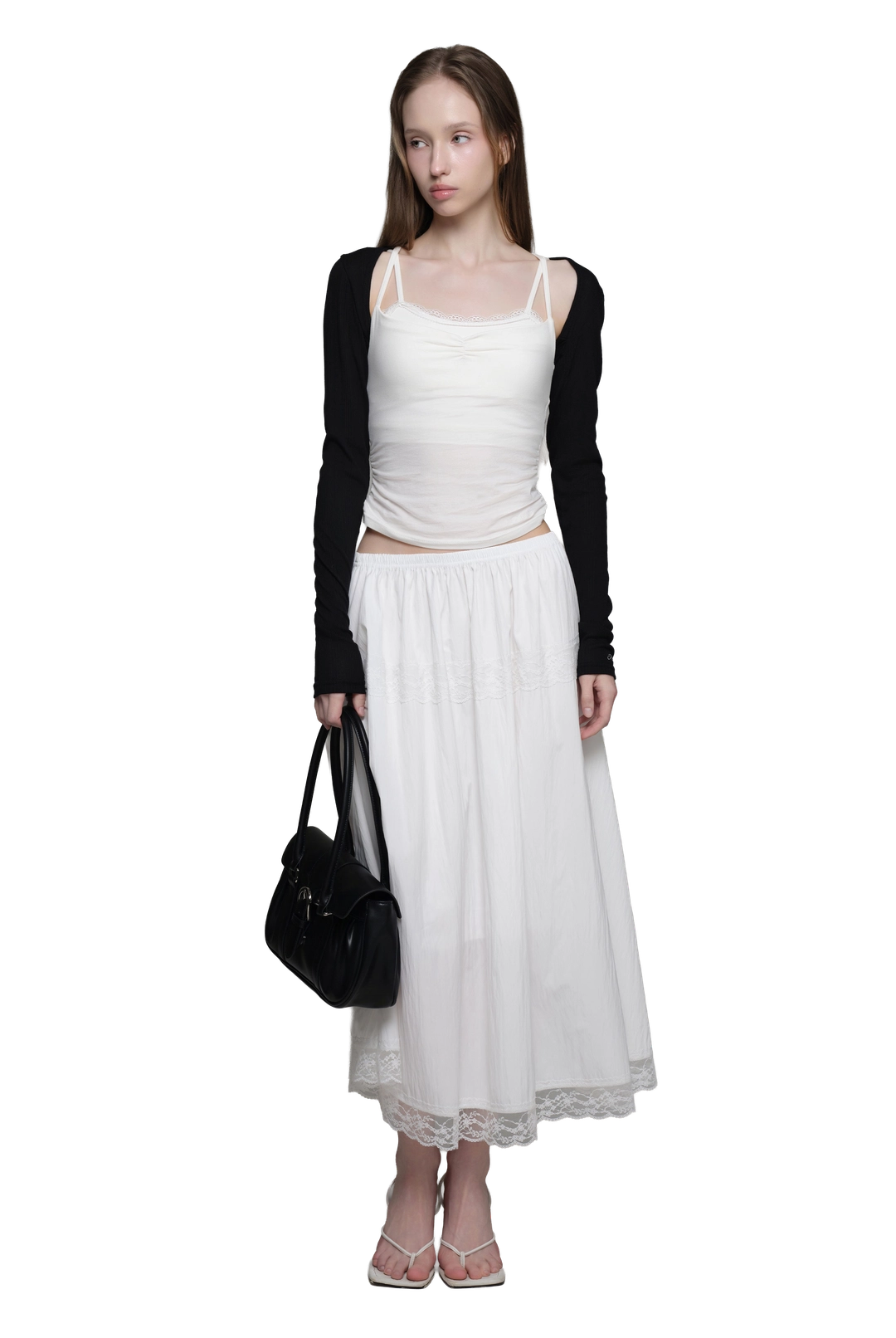 클리시어 Morning mist ribbon bolero, Black 상품 이미지 1