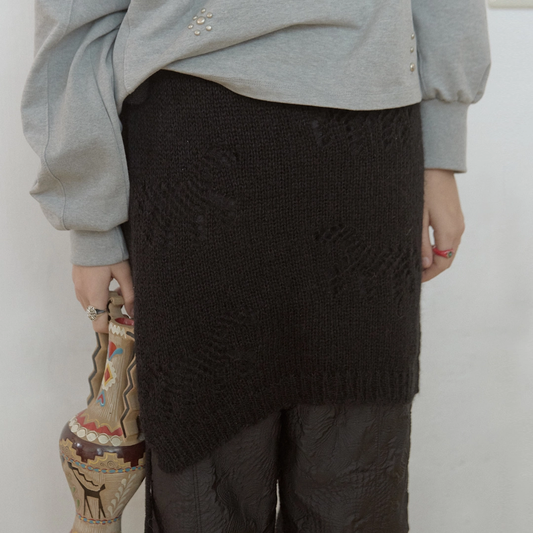 엔프프 epona layered skirt-black 상품 이미지 2