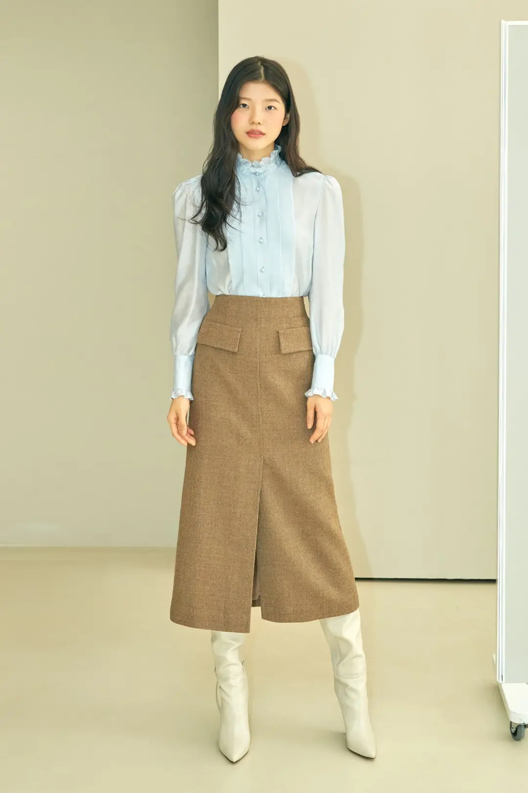 하나보 NO.3 SKIRT - BROWN 상품 이미지 2