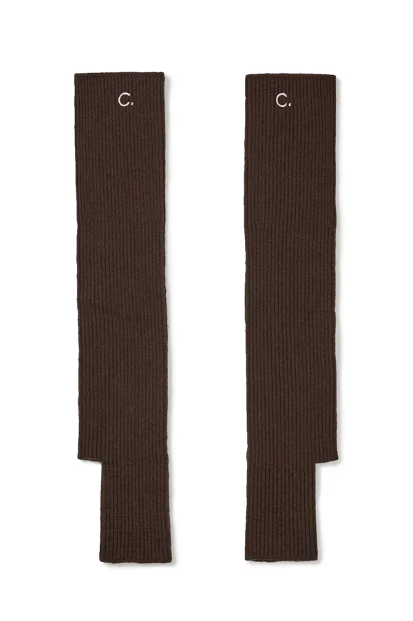 [24FW clove] Knit Hand Warmer (Brown)