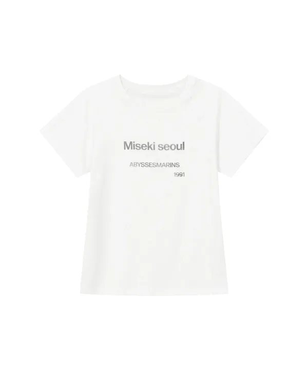 Abyssesmarins raglan short sleeves WHITE