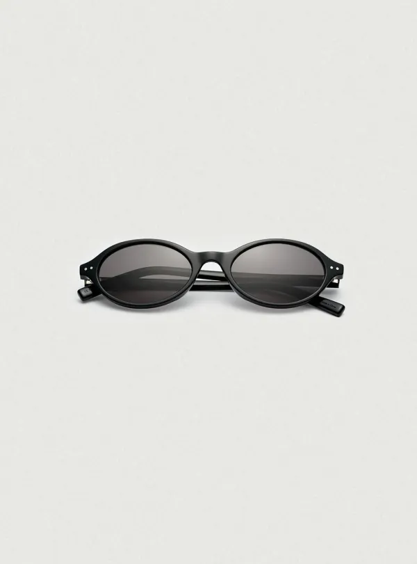 Margot Oval Sunglasses_Black