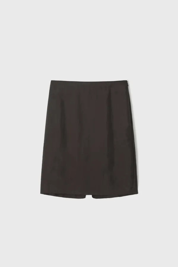 [2nd] Silky Skirt (Light Beige / Dark Gray / Black / Brown)