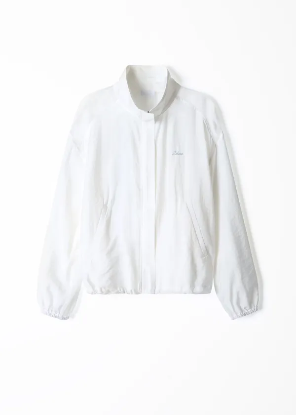 3RD Plain Sheer Blouson(White)