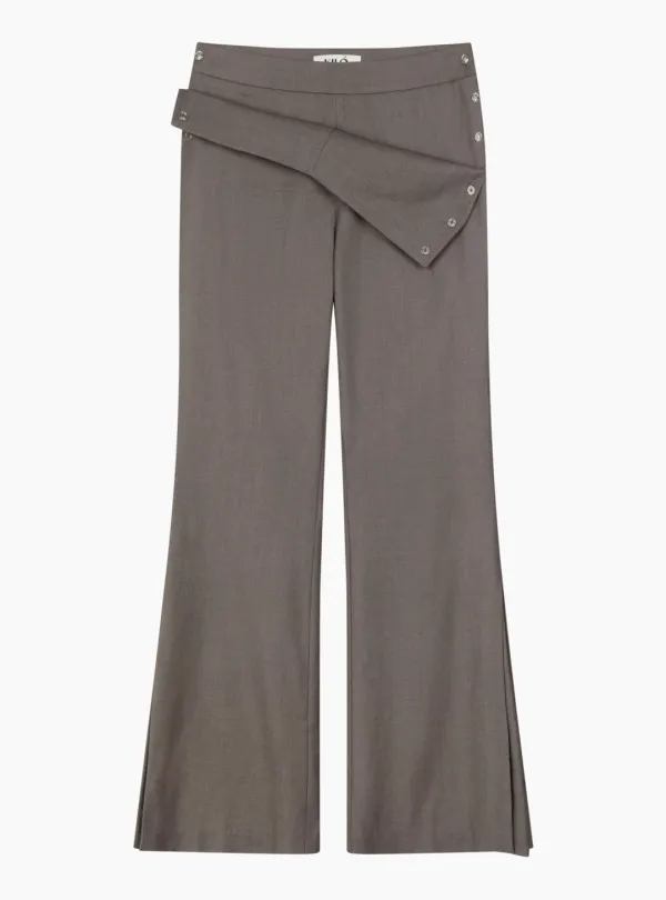 90\'S SNAP SLACKS (COCOA)