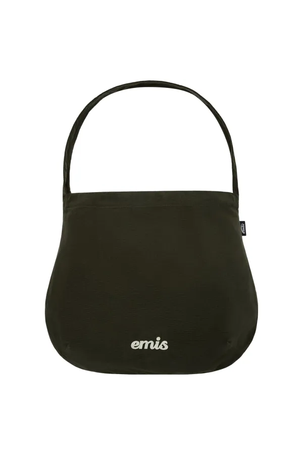 CORDUROY ROUND ECO BAG-KHAKI