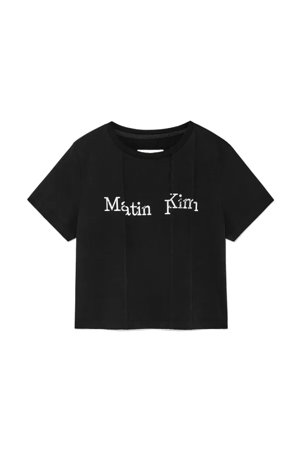 UNBALANCE LOGO CROP TOP IN BLACK
