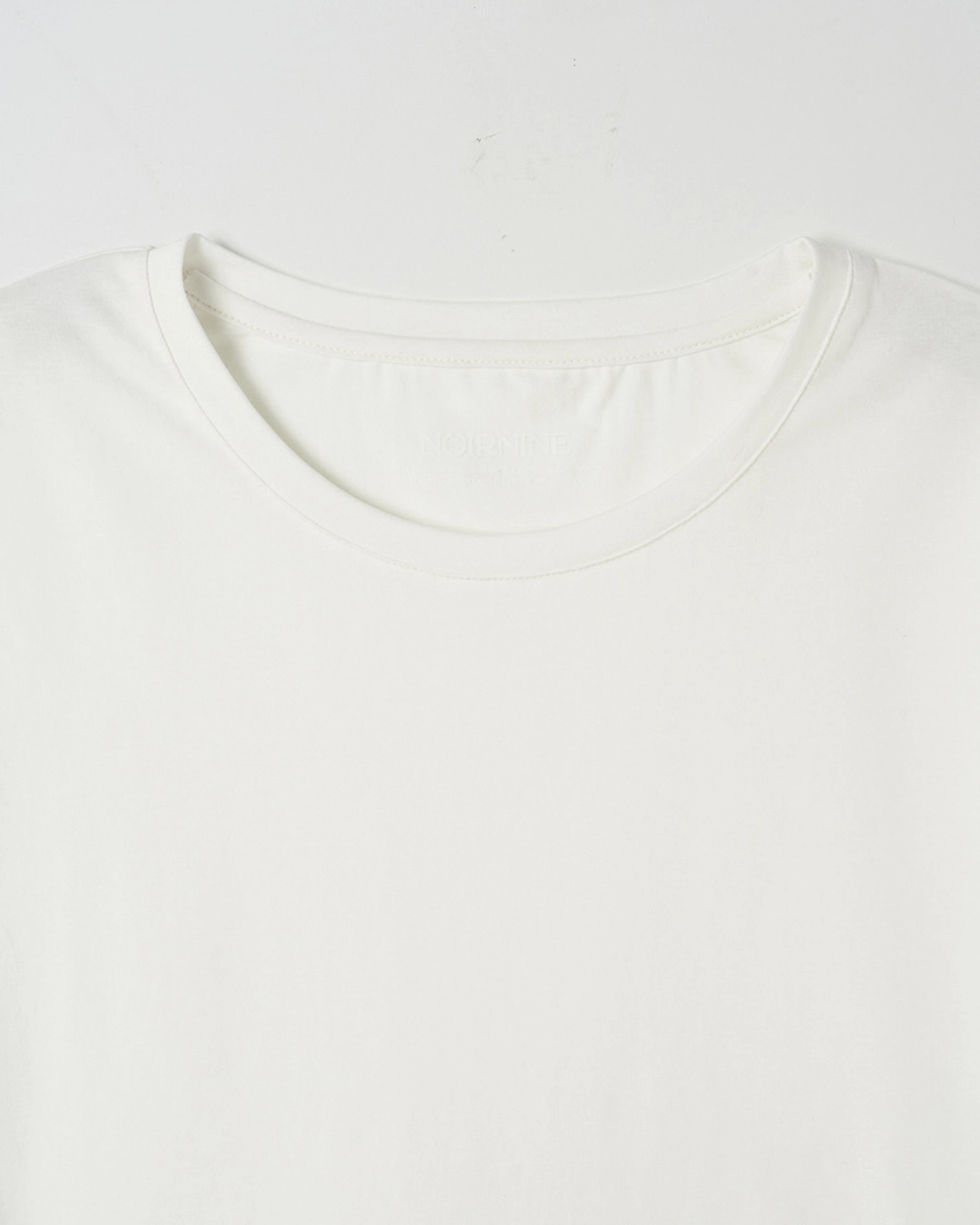누아르나인 Curved Line T-Shirt [WHITE] 상품 이미지 2