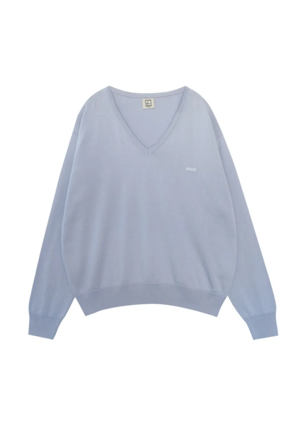 CLASSIC V NECK KNIT (BLUE LAVENDER)