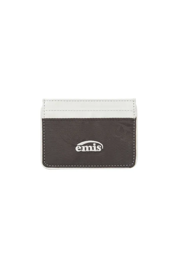 LOGO JACQUARD WALLET-BROWN
