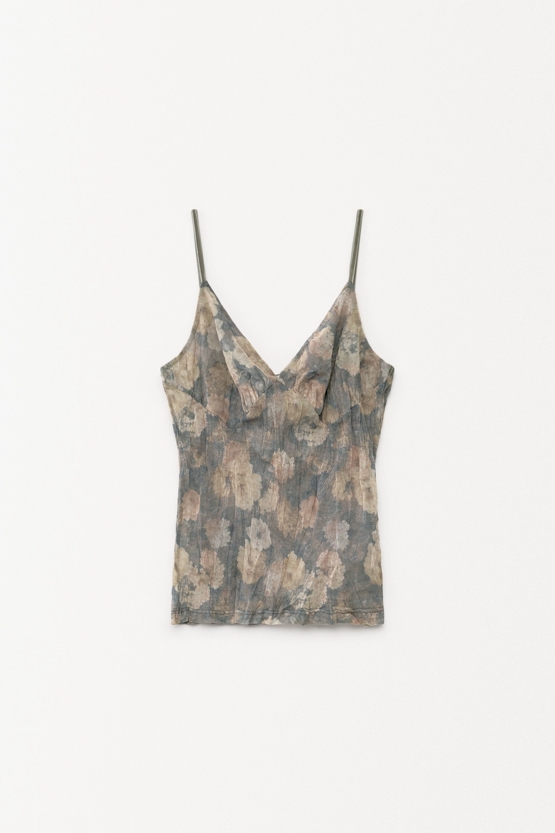 더일마 Bloom Printed Mesh Tank Top smoke lavender 상품 이미지 1