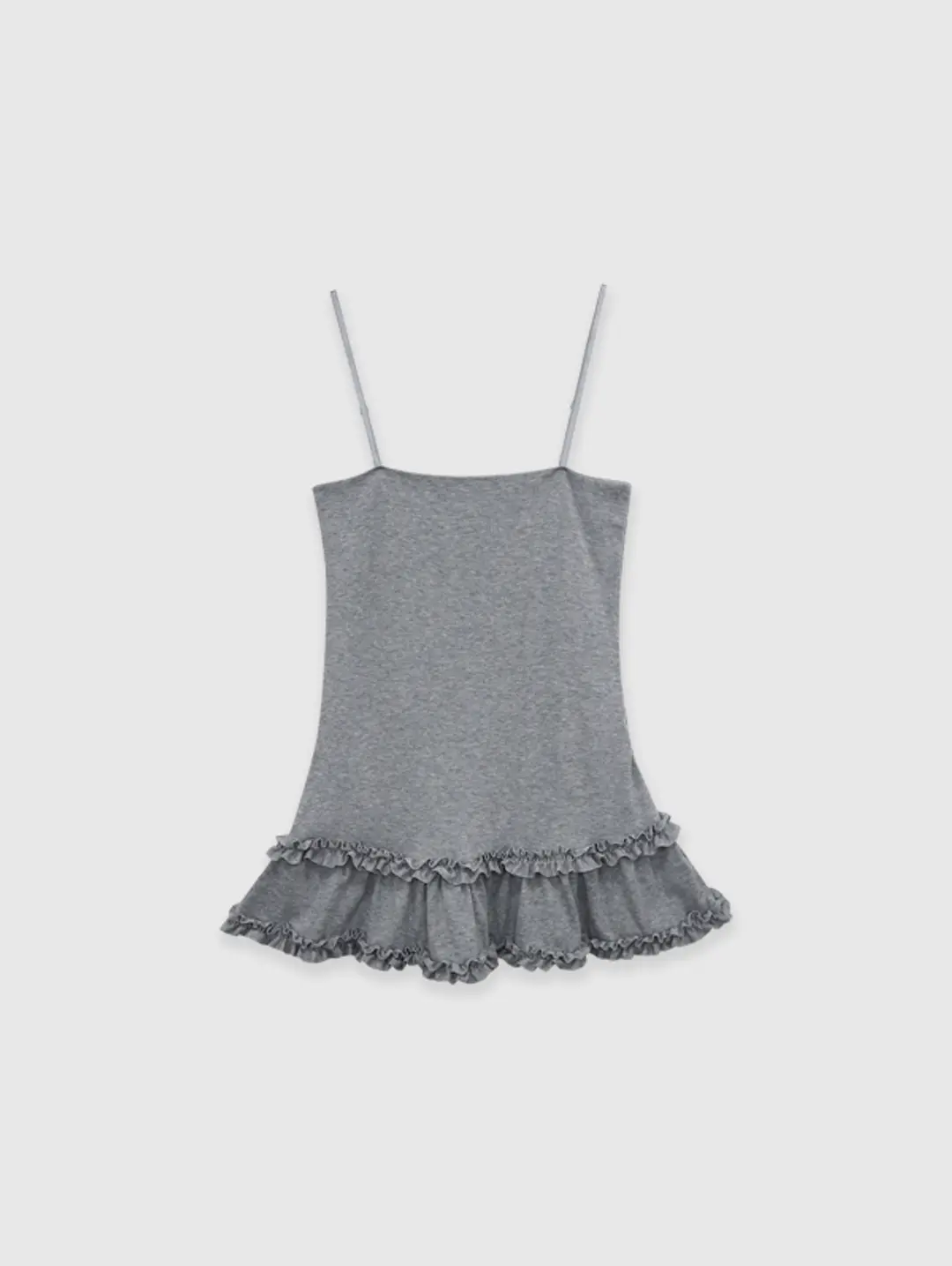 오디에스 23rd 재입고 [Essential] Frill Camisole (Melange Gray) 상품 이미지 1