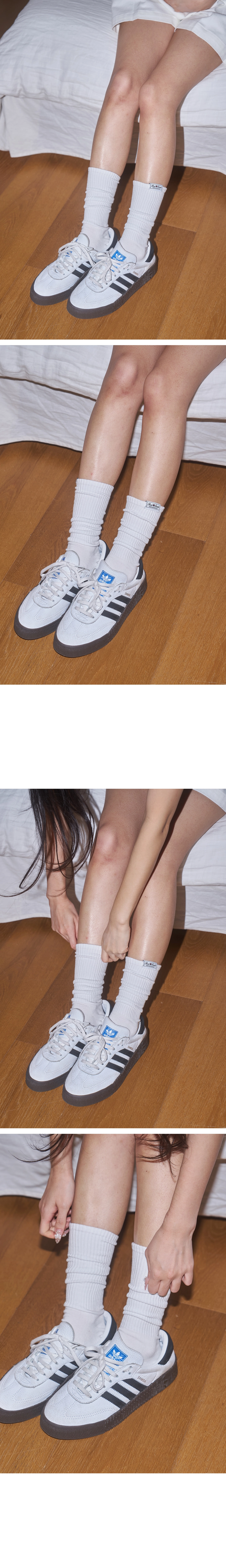 로제프란츠 Daily Label Long Socks [Black] 상품 이미지 2