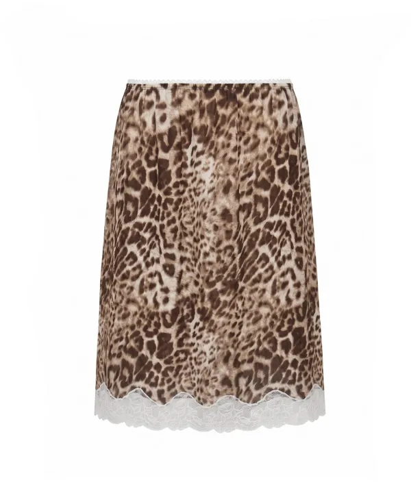 KITTY LACE SKIRT (BROWN)