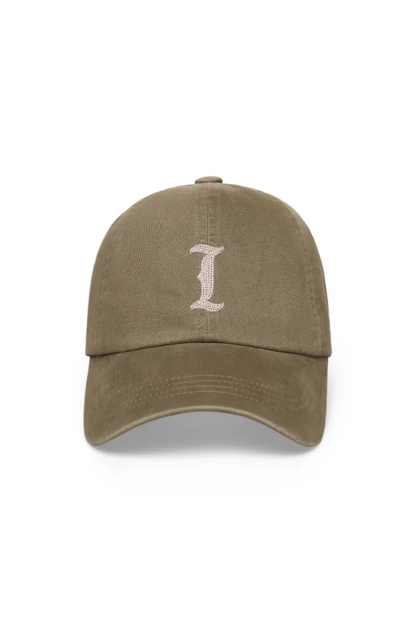 MATIN INITIAL BALL CAP IN LIGHT KHAKI