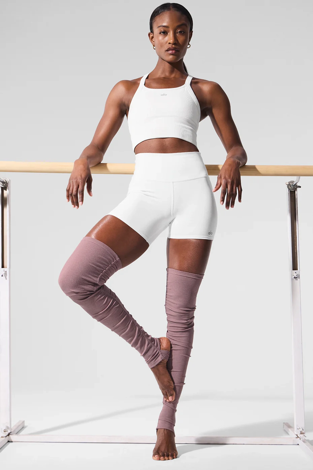 알로요가 Goddess Leg Warmers - Smoky Quartz Heather 상품 이미지 1