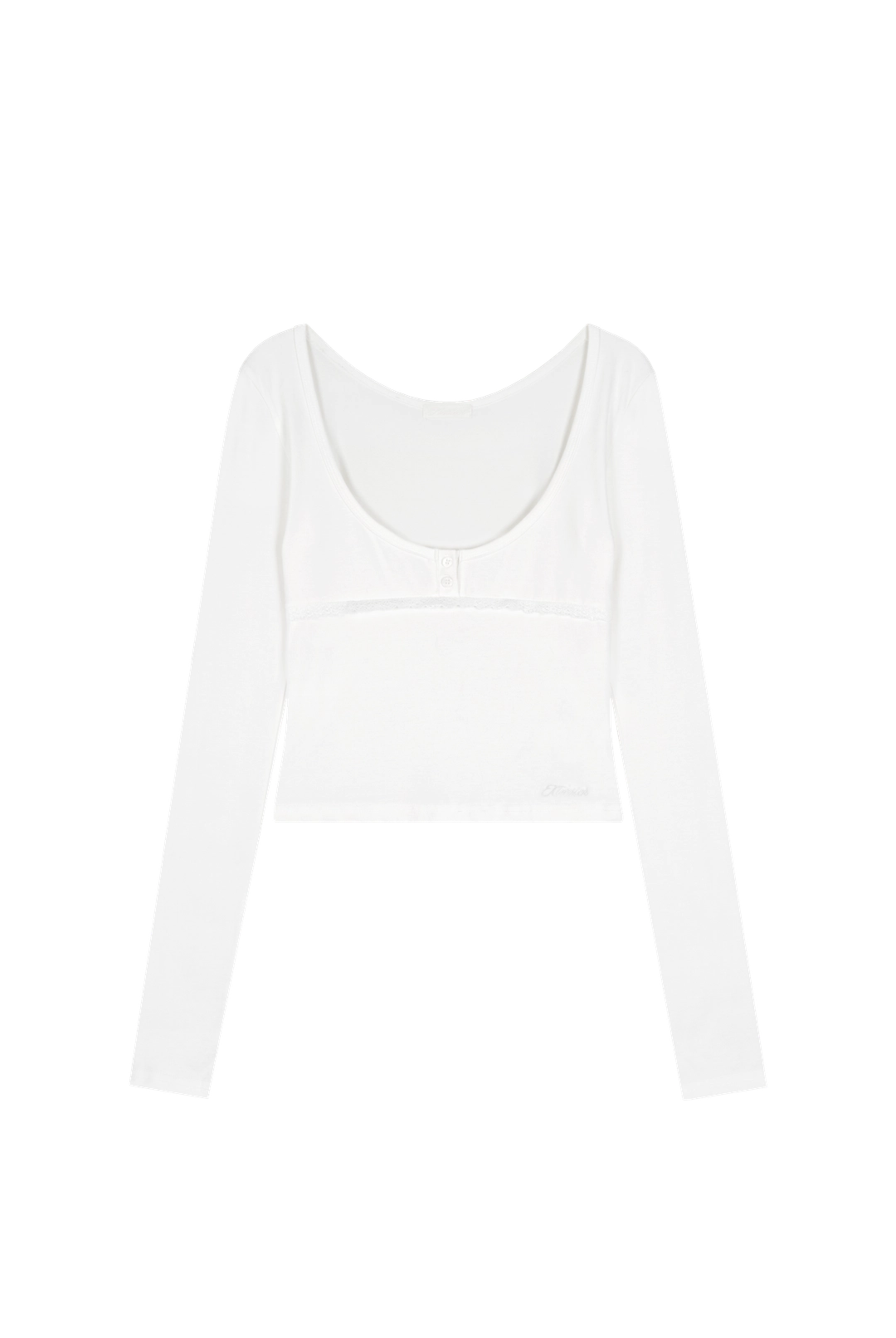 클리시어 Sophie U-neck lace top, Ivory 상품 이미지 1