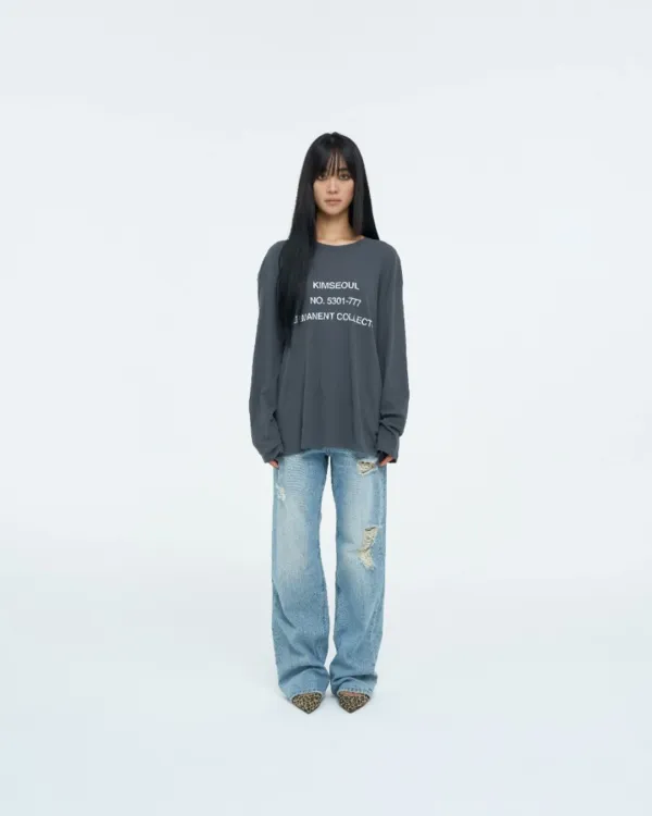 ARCHIVE STANDARD LONG SLEEVE (khaki charcoal) *10/6 예약발송