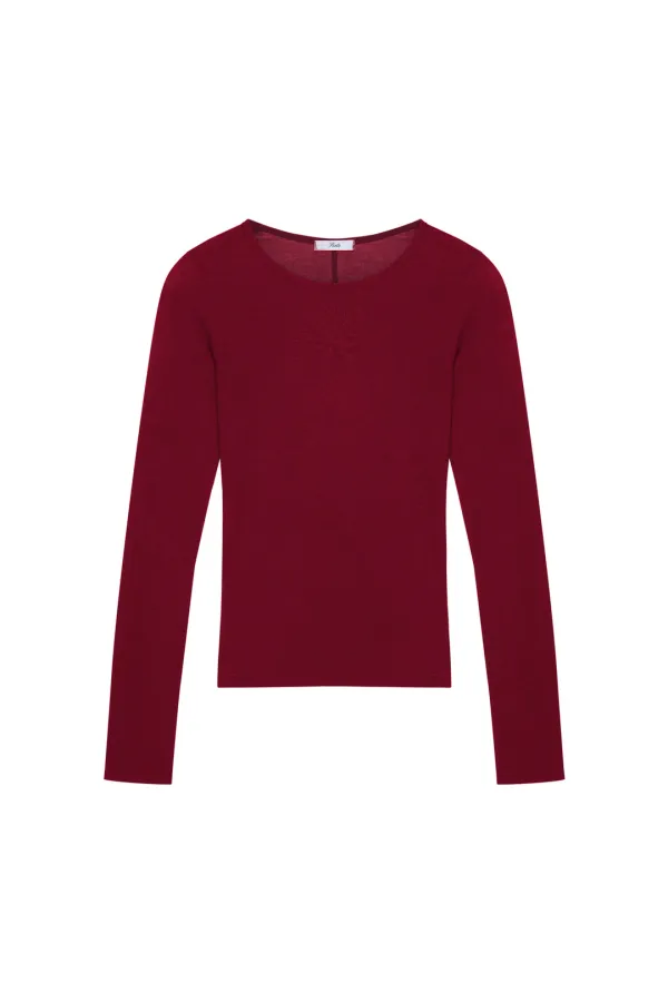 WOOL LINE T-SHIRT_red