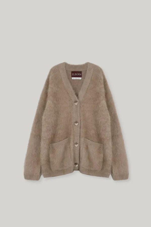 Misty Washed Cashmere Knit Coat