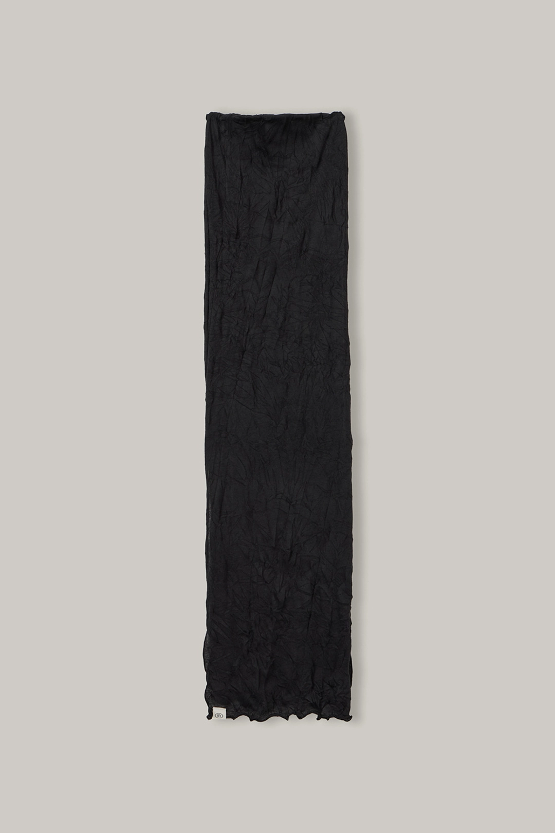 노우드 ACC02 Wrinkle Boat-Neck Scarf (Black) 상품 이미지 2