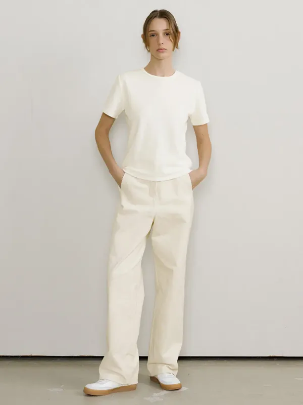 CURVED CORDUROY PANTS_CREAM