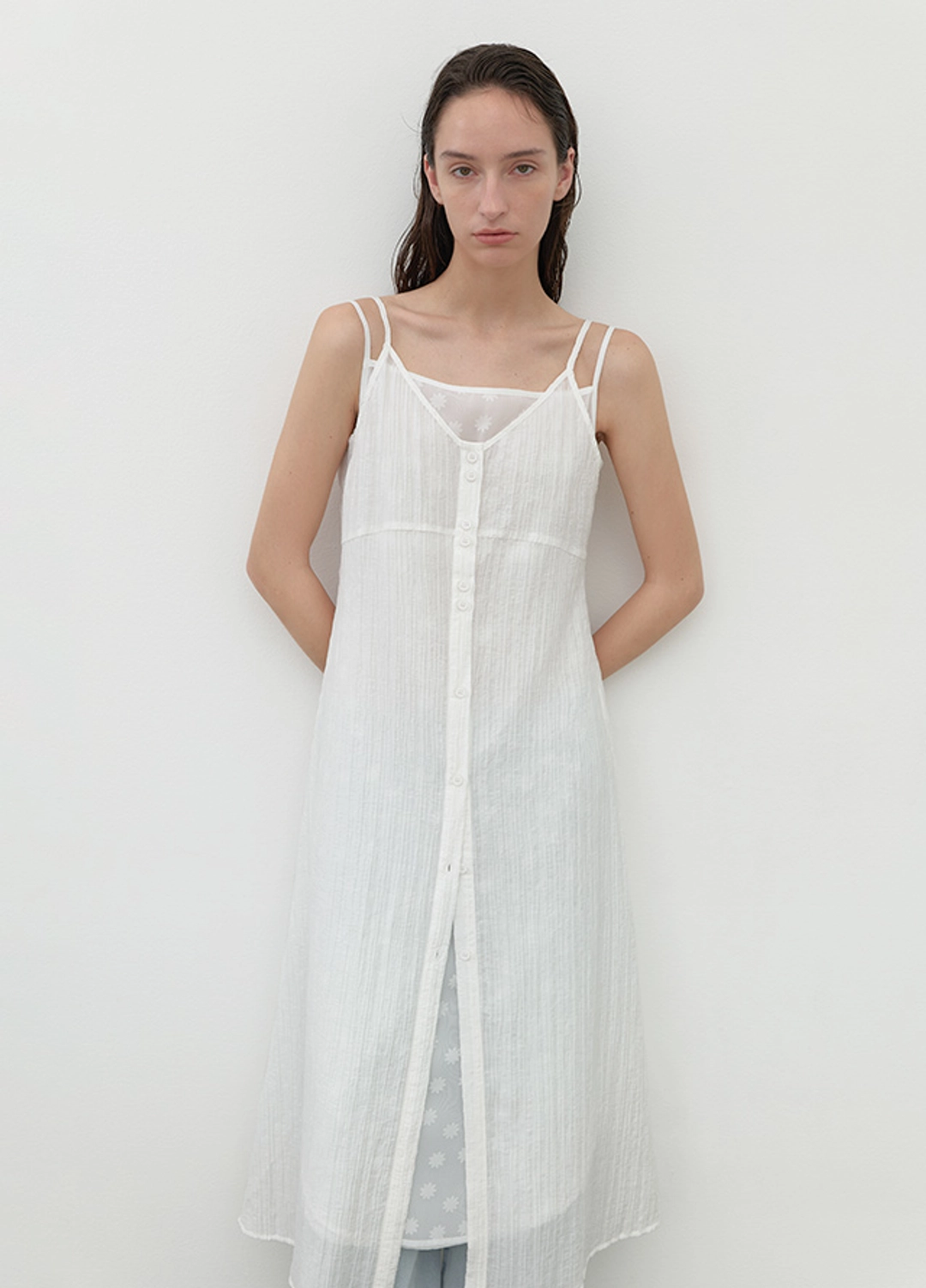 아뜰리에 나인 (OP-6287)AUBE LAYERED WRINKLE DRESS 상품 이미지 1