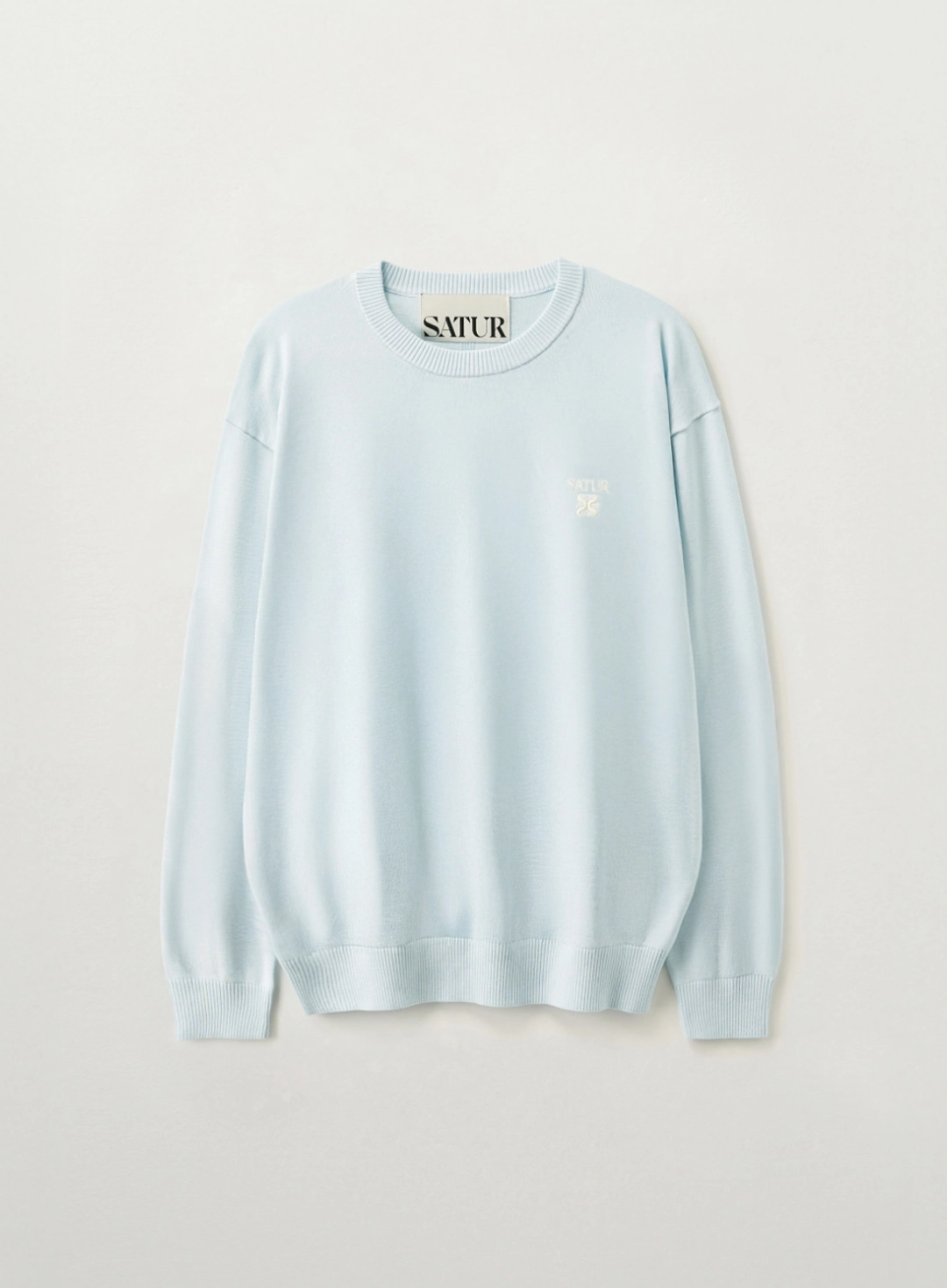 세터 Loren Basic Crewneck Knit - Sky Blue 상품 이미지 1