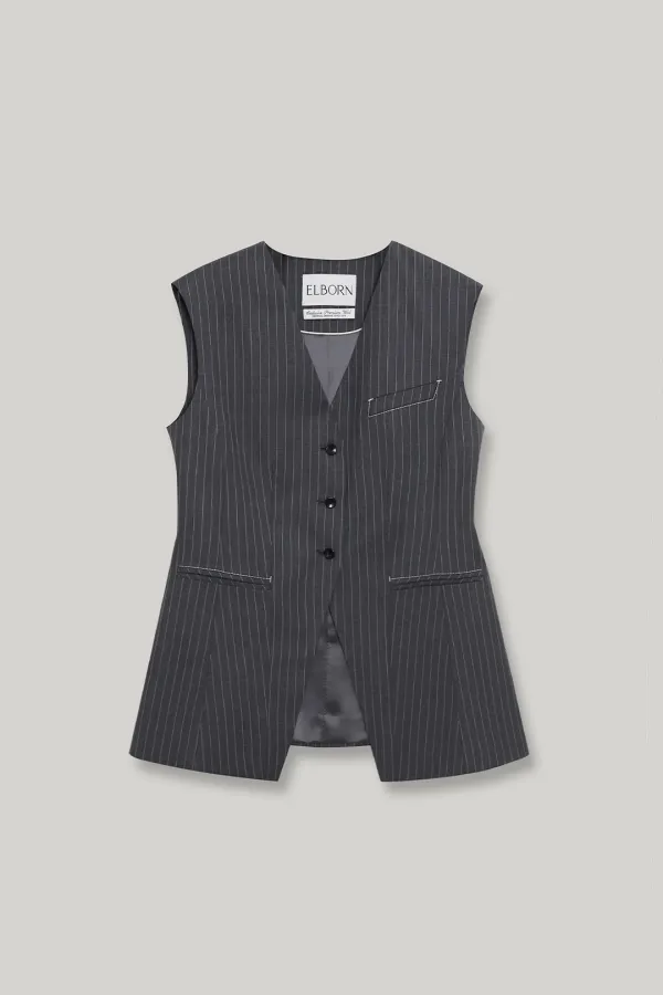 Coupe Wool Stripe Vest