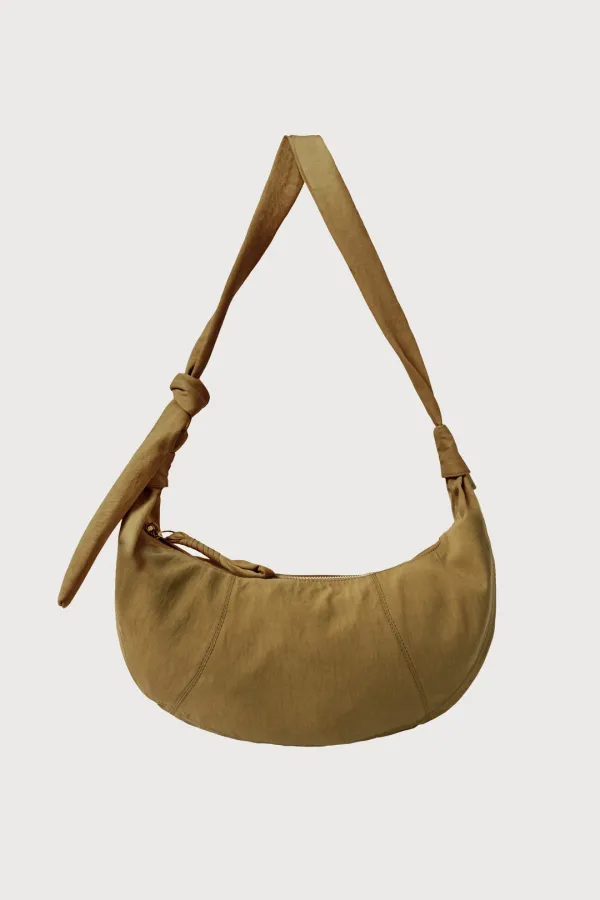 Mini cresent hobo bag (canvas khaki)