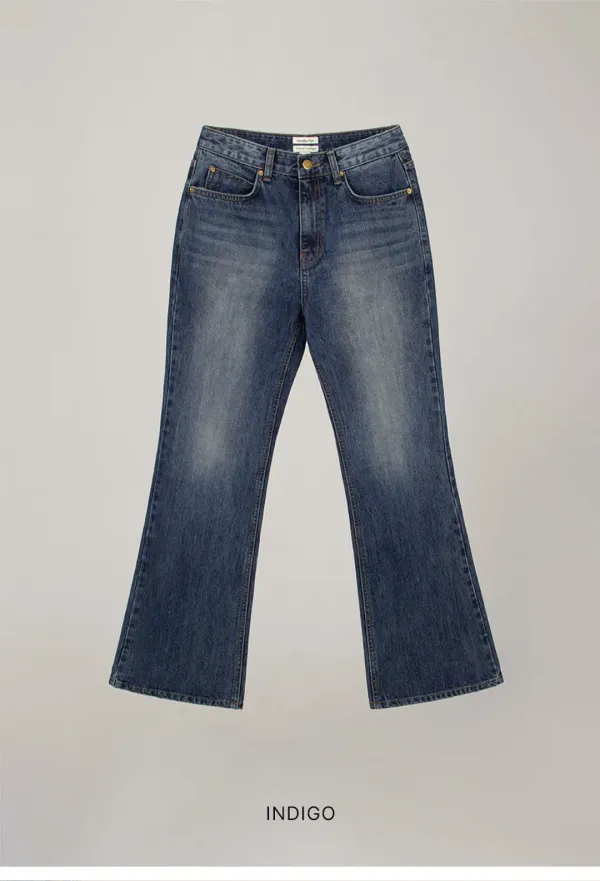 INDIGO BOOTCUT DENIM PANTS_INDIGO