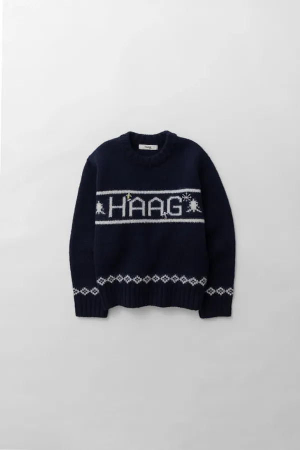 2nd) a winter haag sweater (navy)