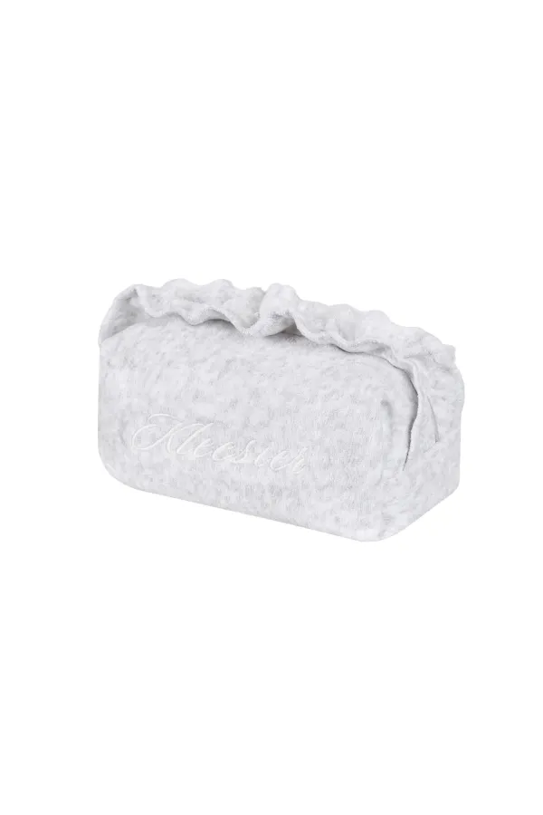 Momo ruffle pouch, Melange
