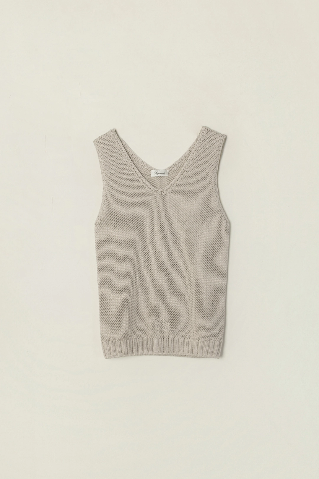 세이지먼트 MORIN V-NECK SLEEVELESS KNIT_BEIGE 상품 이미지 1