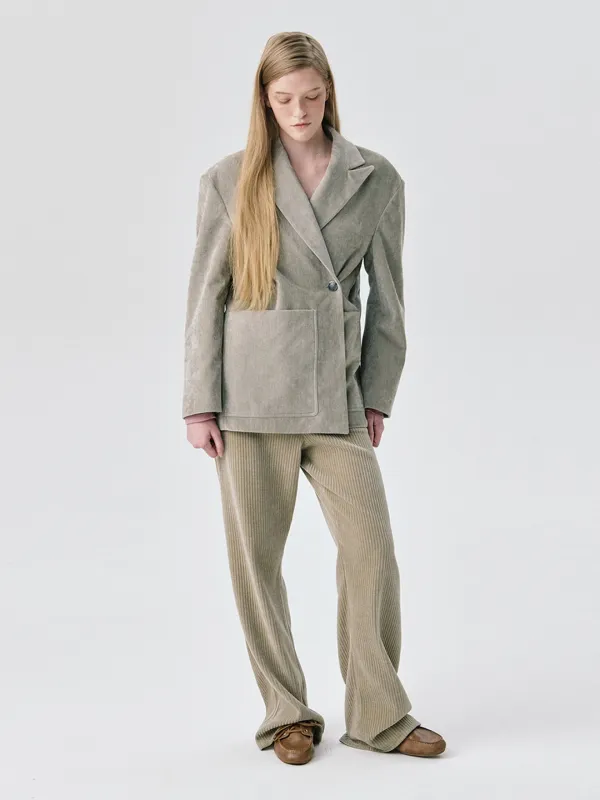 Back Brushed 2-way Jacket_Grey