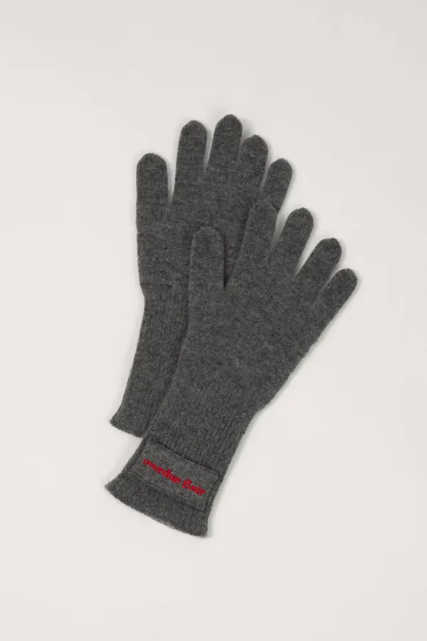 SOFT CASHMERE GLOVES _CHARCOAL