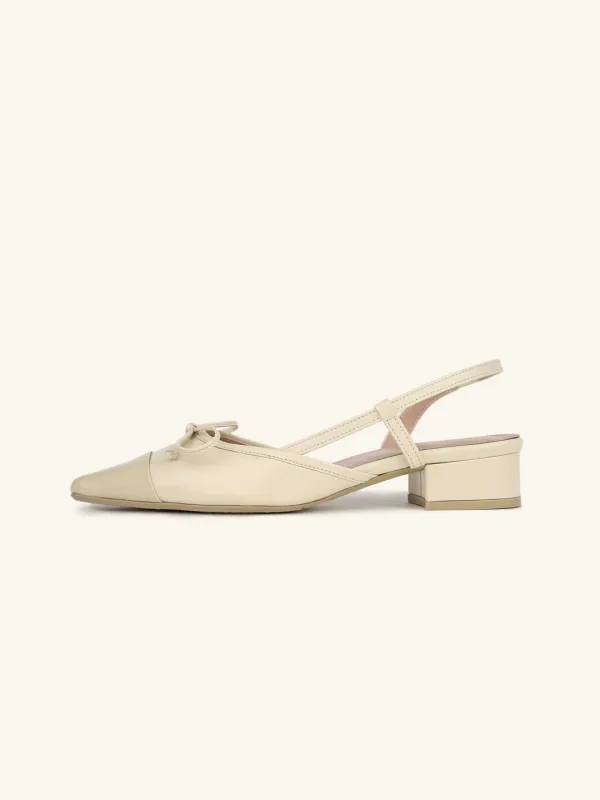 SIGNATURE ribbon slingback  / 톤온톤버터